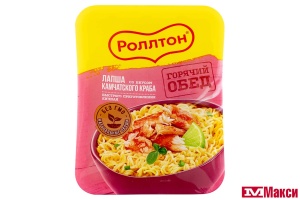 ЛАПША ЯИЧНАЯ БЫСТРОГО ПРИГОТОВЛЕНИЯ "РОЛЛТОН" ПО-ДОМАШНЕМУ В АССОРТИМЕНТЕ 90Г(камчатский краб)