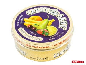 ЛЕДЕНЦЫ "CANDY LANE" 200Г Ж/Б (ЭВР)(фруктовый коктейль)