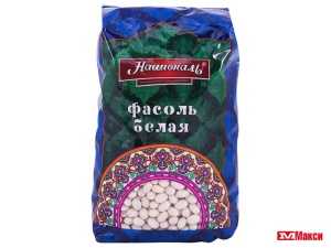 КРУПА ФАСОЛЬ БЕЛАЯ "НАЦИОНАЛЬ" 450Г
