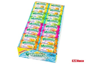 ЖЕВАТЕЛЬНАЯ КОНФЕТА "МАМБА" ТРОПИКС АССОРТИ 26,5Г (STORCK)