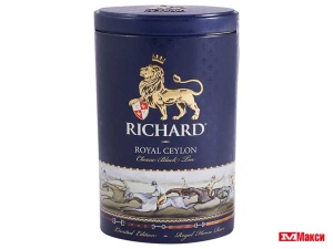 ЧАЙ "RICHARD" ROYAL CEYLON ЧЕРНЫЙ 80Г Ж/Б (МАЙ)