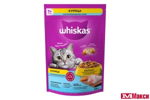 КОРМ ДДЯ КОШЕК "ВИСКАС" ДЛЯ СТЕРИЛИЗОВАННЫХ КОШЕК И КОТОВ С КУРИЦЕЙ И ПОДУШЕЧКАМИ 350Г