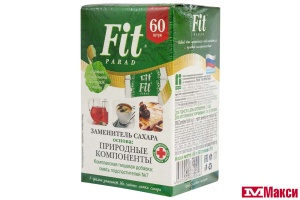 ЗАМЕНИТЕЛЬ САХАРА "FIT PARAD" №7 НА ОСНОВЕ ЭРИТРИТОЛА 60ШТ (ПИТЭКО)