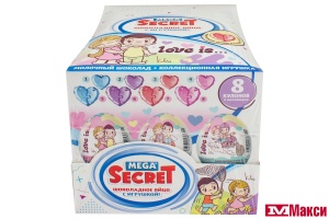 ЯЙЦО ШОКОЛАДНОЕ "LOVE IS" С ИГРУШКОЙ 20Г (ЭВРИКА)