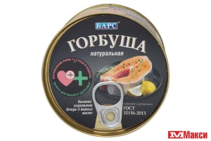 ГОРБУША "БАРС" НАТУРАЛЬНАЯ 250Г Ж/Б (ПРОДМОСТ)