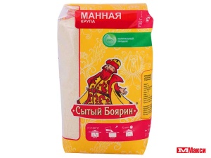 КРУПА МАННАЯ "СЫТЫЙ БОЯРИН" 700Г