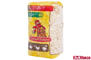 ХЛОПЬЯ ОВСЯНЫЕ "СЫТЫЙ БОЯРИН" ГЕРКУЛЕС 400Г
