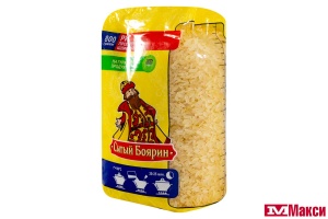 КРУПА РИС ПРОПАРЕННЫЙ "СЫТЫЙ БОЯРИН" 800Г