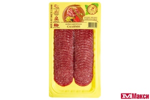 КОЛБАСА СЫРОКОПЧЕНАЯ "САЛЯМИ" 100Г (НАРЕЗКА) (ИНЕЙ)