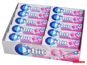 ЖЕВАТЕЛЬНАЯ РЕЗИНКА "ORBIT" БЕЛОСНЕЖНЫЙ ПОДУШЕЧКИ 13,6Г (РИГЛИ)(bubblemint)