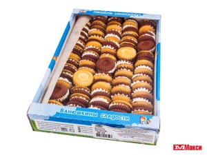 ПЕЧЕНЬЕ САХАРНОЕ "РАССВЕТ И СУМЕРКИ" С КРЕМОМ (ВАНЮШКИНЫ СЛАДОСТИ)