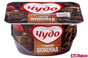 ДЕСЕРТ ТВОРОЖНЫЙ "ЧУДО" 4-4,3% 100Г (ВИММ-БИЛЛЬ-ДАНН) (БЗМЖ)(вишня с соусом шоколад)