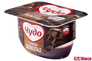 ДЕСЕРТ ТВОРОЖНЫЙ "ЧУДО" 4-4,3% 100Г (ВИММ-БИЛЛЬ-ДАНН) (БЗМЖ)(вишня с соусом шоколад)