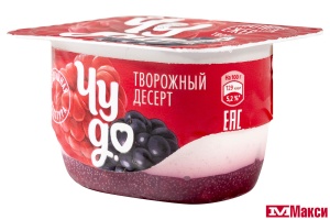 ДЕСЕРТ ТВОРОЖНЫЙ "ЧУДО" 4-4,3% 100Г (ВБД) (БЗМЖ)(малина-ежевика)