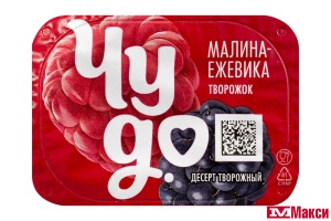 ДЕСЕРТ ТВОРОЖНЫЙ "ЧУДО" 4-4,3% 100Г (ВБД) (БЗМЖ)(малина-ежевика)