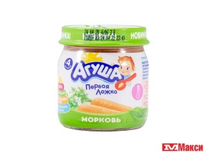 ПЮРЕ "АГУША" ОВОЩНОЕ 80Г (ВБД) (ДЕТСКОЕ ПИТАНИЕ)(морковь)