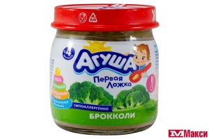 ПЮРЕ "АГУША" ОВОЩНОЕ 80Г (ВБД) (ДЕТСКОЕ ПИТАНИЕ)(брокколи)