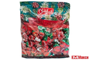 ШОКОЛАДНЫЕ ЖЕЛЕЙНЫЕ КОНФЕТЫ "КЛУБНИЧКОВЪ" 1КГ (СВИТЛАЙФ)