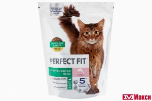 КОРМ ДЛЯ КОШЕК СУХОЙ "PERFECT FIT" 650Г ПАКЕТ(для стерилизованных кошек с лососем)