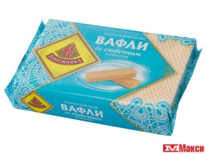 ВАФЛИ "ВОЛОГЖАНКА" 200Г(со сливочным ароматом)