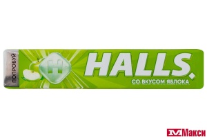 ЛЕДЕНЦЫ "ХОЛС" 25Г (МОН' ДЭЛИС РУСЬ)(яблоко)