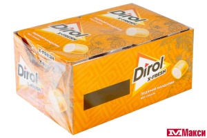 ЖЕВАТЕЛЬНАЯ РЕЗИНКА "DIROL" X-FRESH 16Г (МОН' ДЭЛИС РУСЬ)(ледяной мандарин)