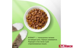 КОРМ ДЛЯ КОШЕК "КИТИКЕТ" 85Г ПАУЧ(говядина в желе)