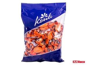 ШОКОЛАДНЫЕ КОНФЕТЫ "СЛАДКОЕ СОЗВУЧИЕ" ВКУС АПЕЛЬСИН С ШОКОЛАДОМ 1КГ (КОНТИ)