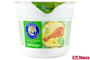 ПЮРЕ КАРТОФЕЛЬНОЕ БЫСТРОГО ПРИГОТОВЛЕНИЯ "ПЕТРА" В АССОРТИМЕНТЕ 35Г (РОЛЛТОН)(курица)