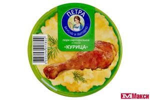 ПЮРЕ КАРТОФЕЛЬНОЕ БЫСТРОГО ПРИГОТОВЛЕНИЯ "ПЕТРА" В АССОРТИМЕНТЕ 35Г (РОЛЛТОН)(курица)