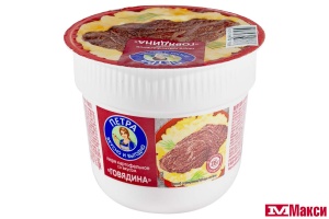 ПЮРЕ КАРТОФЕЛЬНОЕ БЫСТРОГО ПРИГОТОВЛЕНИЯ "ПЕТРА" В АССОРТИМЕНТЕ 35Г (РОЛЛТОН)(говядина)