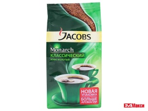 КОФЕ ЖАРЕНЫЙ МОЛОТЫЙ "MONARCH" ORIGINAL 230Г ПАКЕТ (JDE)