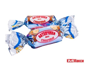 КОНФЕТЫ "БАТОНЧИКИ" ВКУС СЛИВОЧНЫЕ 1КГ (ТАМБОВСКАЯ КФ)