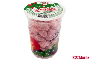КАРАМЕЛЬ  "ЖЕЛЕЙНАЯ СО ВКУСОМ БАРБАРИСОВОГО ЙОГУРТА" В САХАРЕ 330ГР (ТАМБОВСКАЯ КФ)