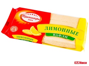 ВАФЛИ "ЛИМОННЫЕ" 190Г (БРЯНКОНФИ)