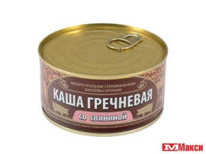 КАША "СОХРАНИМ ТРАДИЦИИ" ГРЕЧНЕВАЯ СО СВИНИНОЙ 325Г Ж/Б КЛЮЧ