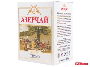 ЧАЙ "АЗЕРЧАЙ" БУКЕТ ЧЕРНЫЙ КРУПНОЛИСТОВОЙ 100Г