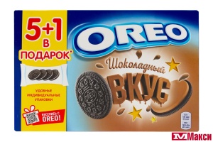 ПЕЧЕНЬЕ-СЭНДВИЧ САХАРНОЕ "OREO" ВКУС ШОКОЛАДА 228Г (МОН' ДЭЛИС РУСЬ)