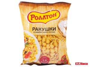 МАКАРОННЫЕ ИЗДЕЛИЯ "РОЛЛТОН" РАКУШКИ 400Г
