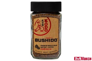 КОФЕ СУБЛИМИРОВАННЫЙ "BUSHIDO" KODO С ДОБАВЛЕНИЕМ МОЛОТОГО 95Г СТ/Б (ХОРС)