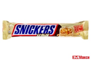 ШОКОЛАДНЫЙ БАТОНЧИК "SNICKERS" БЕЛЫЙ 81ГР (МАРС)