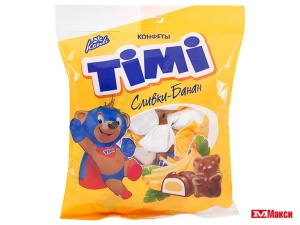 ШОК.КОНФ. (КОНТИ) "ТИМИ" СЛИВКИ 155Г