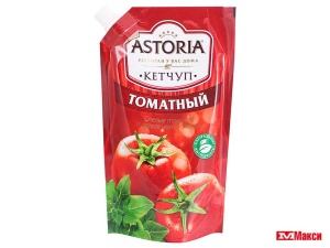 КЕТЧУП "АСТОРИЯ" ТОМАТНЫЙ 330Г ПАКЕТ