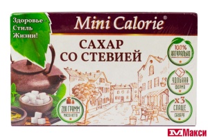 САХАР "MINI CALORIE" СО СТЕВИЕЙ КУБИК 280Г (ДИЕТ ПРОМ)