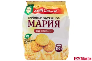 ПЕЧЕНЬЕ "MINI CALORIE" МАРИЯ" НА СТЕВИИ 250Г (ДИЕТ ПРОМ)