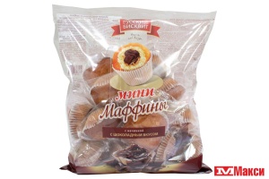 ИЗДЕЛИЕ СДОБНОЕ "МИНИ-МАФФИНЫ" В АССОРТИМЕНТЕ 465Г (РУССКИЙ БИСКВИТ)(с шоколадным вкусом)