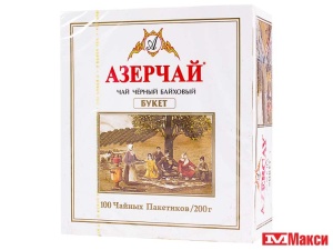 ЧАЙ "АЗЕРЧАЙ" БУКЕТ ЧЕРНЫЙ 100 ПАКЕТИКОВ