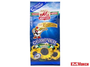 СЕМЕЧКИ  "ОТ МАРТИНА" ОТБОРНЫЕ С СОЛЬЮ 100Г (МАРТИН)