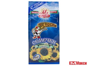 СЕМЕЧКИ "ОТ МАРТИНА" ОТБОРНЫЕ С СОЛЬЮ 200Г (МАРТИН)