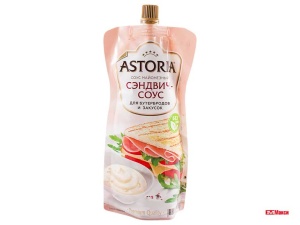 СОУС МАЙОНЕЗНЫЙ "АСТОРИЯ" СЭНДВИЧ-СОУС 200Г ПАКЕТ 